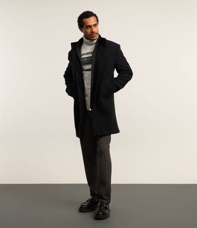 Saco Alargado con Textura y Forro Desmontable 2