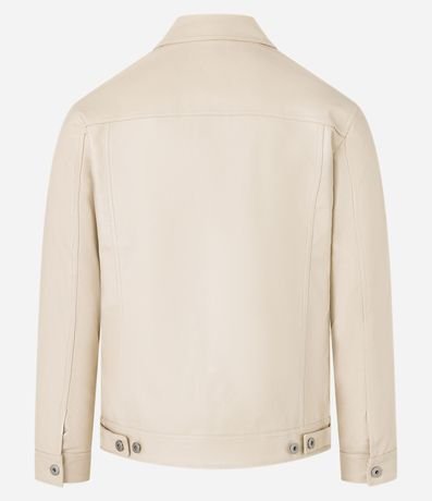 Campera Trucker en Material Sintético con Bolsillo Contrastante 5