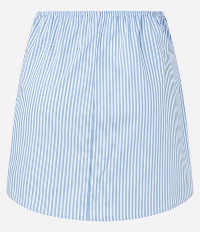 Salida de Playa Pollera con Lazo en el Lateral y Estampada con Rayas 5