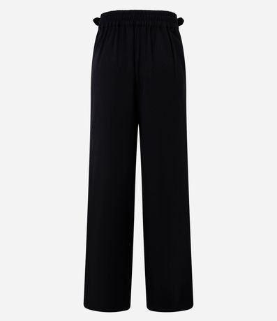 Pantalón Pantalona en Sastrería con Cintura Cruzado y Hebilla 6