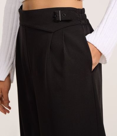 Pantalón Pantalona en Sastrería con Cintura Cruzado y Hebilla 4