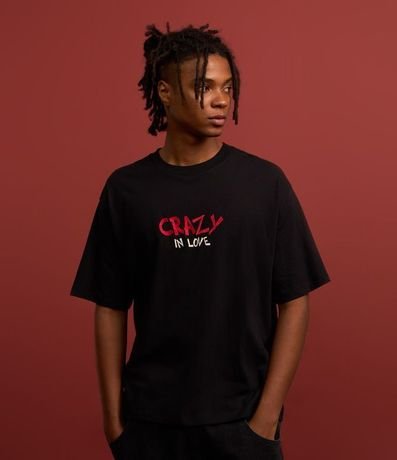 Remera Boxy en Algodón con Estampa Looney Tunes Crazy in Love 4