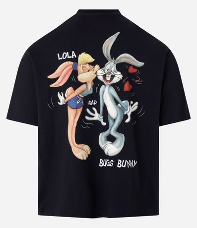 Remera Boxy en Algodón con Estampa Looney Tunes Crazy in Love 7