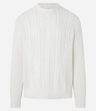 Suéter en Punto con Textura