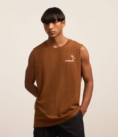 Musculosa Comfort en Algodón con Estampa Crash The Waves