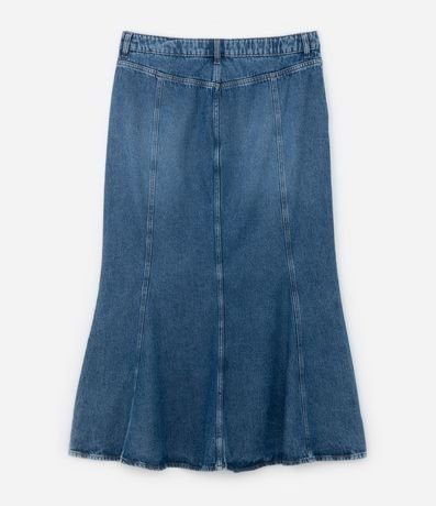Pollera Midi Sereia en Jeans Curve & Plus Size 7