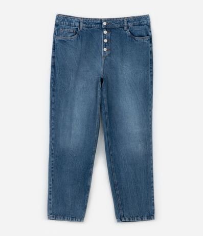 Pantalón Recto en Jeans con Botones Curve & Plus Size 6