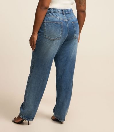 Pantalón Recto en Jeans con Botones Curve & Plus Size 3