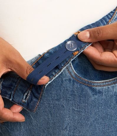 Pantalón Recto en Jeans con Botones Curve & Plus Size 5