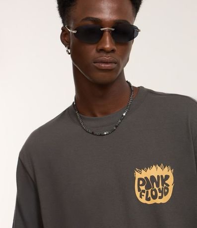 Remera Comfort en Algodón con Estampa Pink Floyd 5