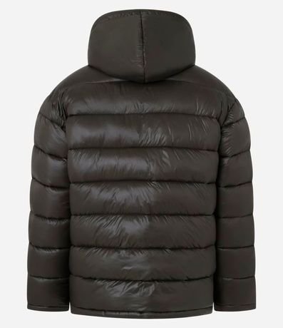 Campera Puffer en Poliamida con Gajos y Forro de Sherpa 6