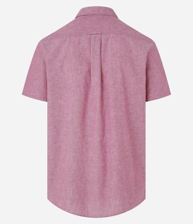 Camisa Comfort Básica en Lino con Bolsillo Delantero 3