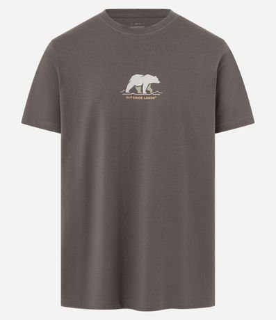 Remera Comfort en Algodón con Estampa de Oso 4