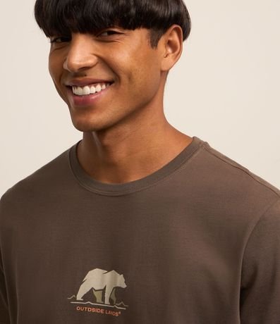 Remera Comfort en Algodón con Estampa de Oso 3
