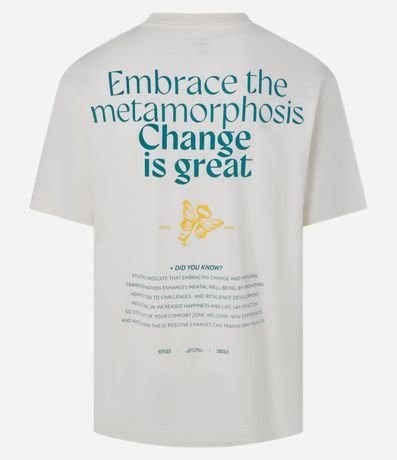 Remera Relaxed en Malla con Estampa Lettering 7