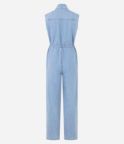 Mono Largo en Jeans con Lazo y Bolsillo Carpinteiro 7
