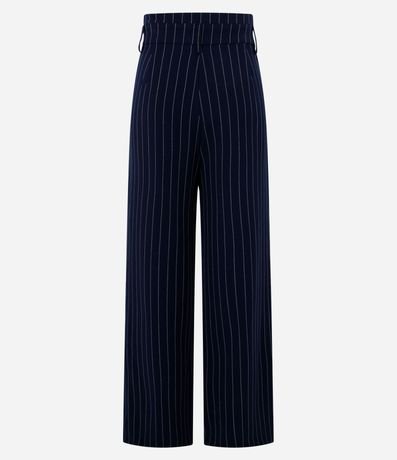 Pantalón Recto en Sastrería con Cintura Alta y Medio Cinturón 7