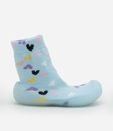Media Home Socks Infantil con Estampa Corazones - Talle 19 a 26 5
