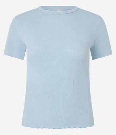 Blusa en Viscosa Texturizada y con Bajo Ondulado