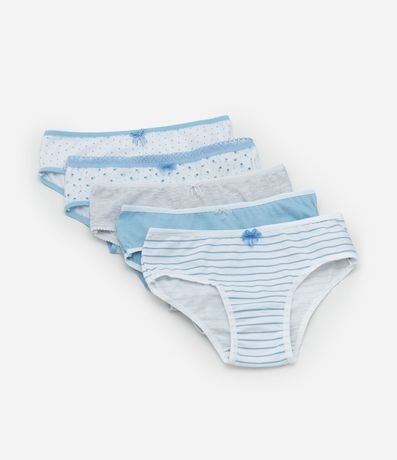 Kit 05 Bombachas Infantiles con Estampas Variadas - Tam  2 a 14 años 2