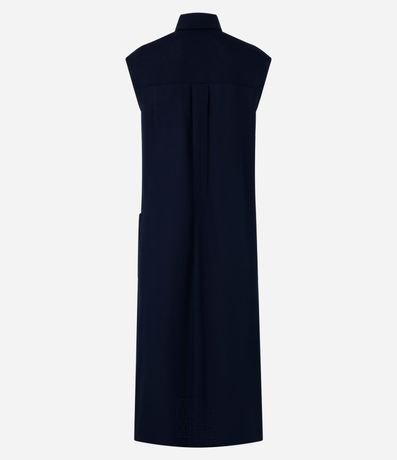 Vestido Chemise Plano en Lino con Botones 6