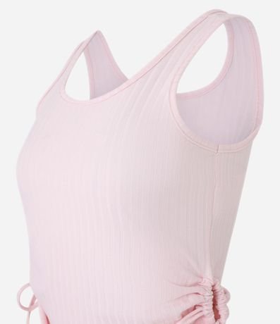 Pijama Largo en Rib con Lazos Laterales 7