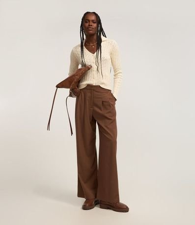 Pantalón Recto en Sastrería Raya de Tiza 4