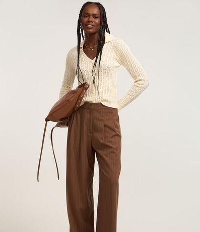 Pantalón Recto en Sastrería Raya de Tiza 5