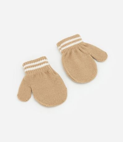 Conjunto Gorro y Guante en Punto con Bordado Zorro - Talle 0 a 12 meses 5