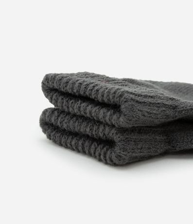 Conjunto Gorro y Guante en Punto con Bordado Oso - Talle 0 a 12 meses 3