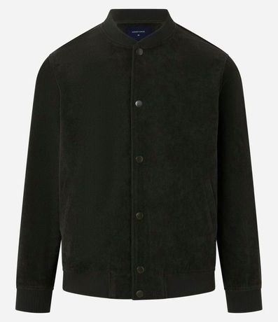 Campera Bomber en Terciopelo con Botones Forrados 5
