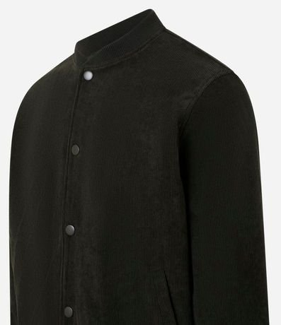 Campera Bomber en Terciopelo con Botones Forrados 6