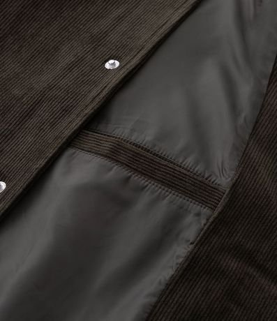 Campera Bomber en Terciopelo con Botones Forrados 9