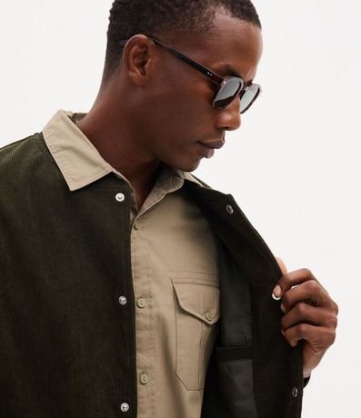 Campera Bomber en Terciopelo con Botones Forrados 3