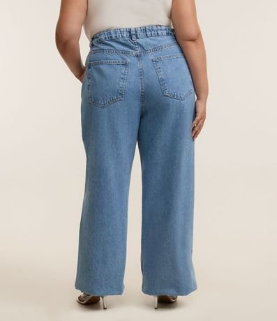 Pantalón Wide Leg en Jeans con Termocolantes Curve & Plus Size 3