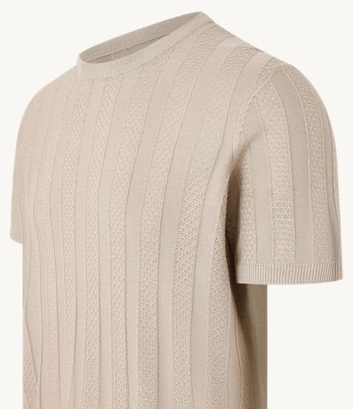 Remera en Viscosa con Rayas en Relieve 6