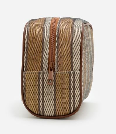 Necesaire Rectangular Grande con Estampa Rayada 2