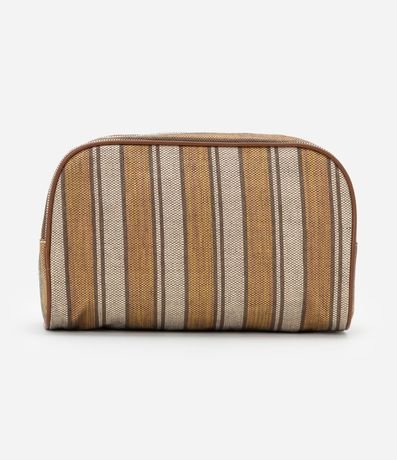 Necesaire Rectangular Grande con Estampa Rayada 3