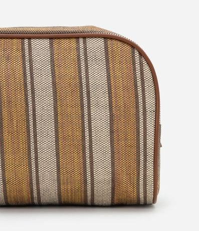Necesaire Rectangular Grande con Estampa Rayada 5