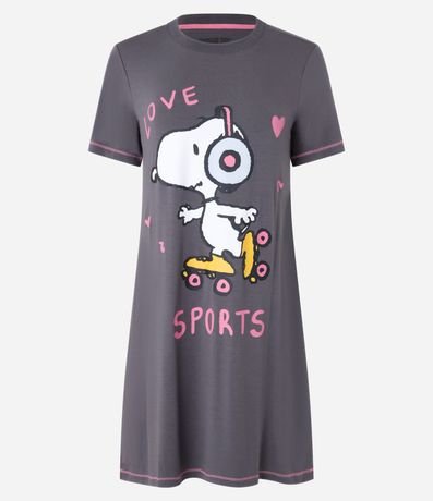 Camisón en Viscosa con Estampa Snoopy