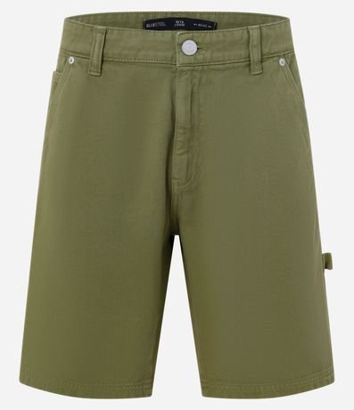 Bermuda Recta Loose en Gabardina con Tira Lateral Estilo Carpenter 6