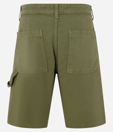 Bermuda Recta Loose en Gabardina con Tira Lateral Estilo Carpenter 7