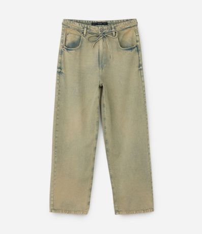 Pantalón Super Baggy en Jeans con Cinturón con Elástico 6