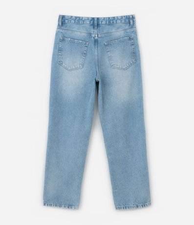 Pantalón Baggy en Jeans con Puídos y Estampa Lettering Grafite 7