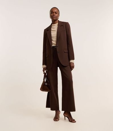 Blusa en Punto Leve con Cuello Degagê y Fruncido Lateral 2