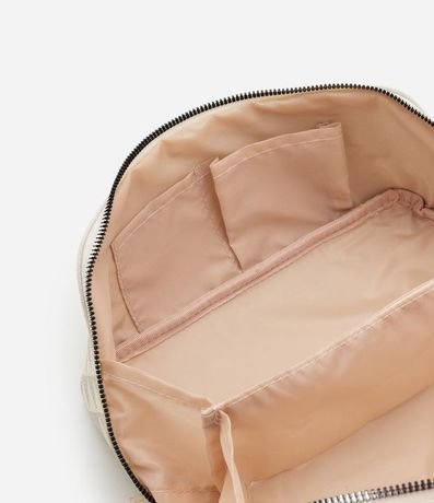 Necesaire Mediana en PU con Estampa de Triangulos 4