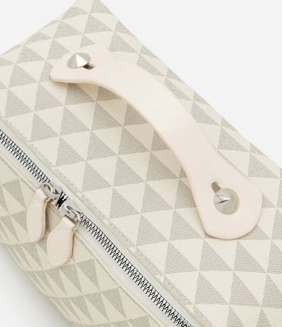 Necesaire Mediana en PU con Estampa de Triangulos 6