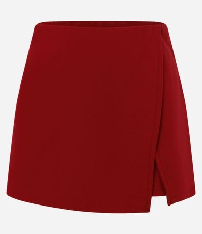 Short Pollera en Punto Roma con Frente Traspasada 5