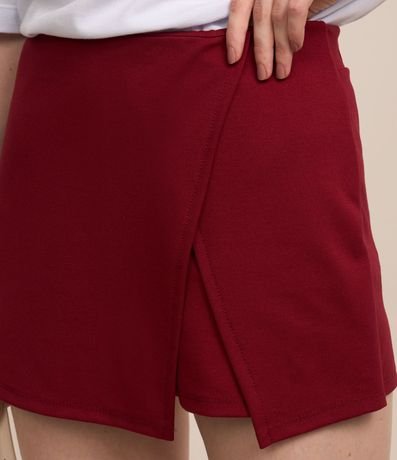 Short Pollera en Punto Roma con Frente Traspasada 4