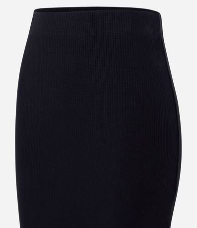 Pollera Midi en Rib con Abertura y Bajo Picot 6